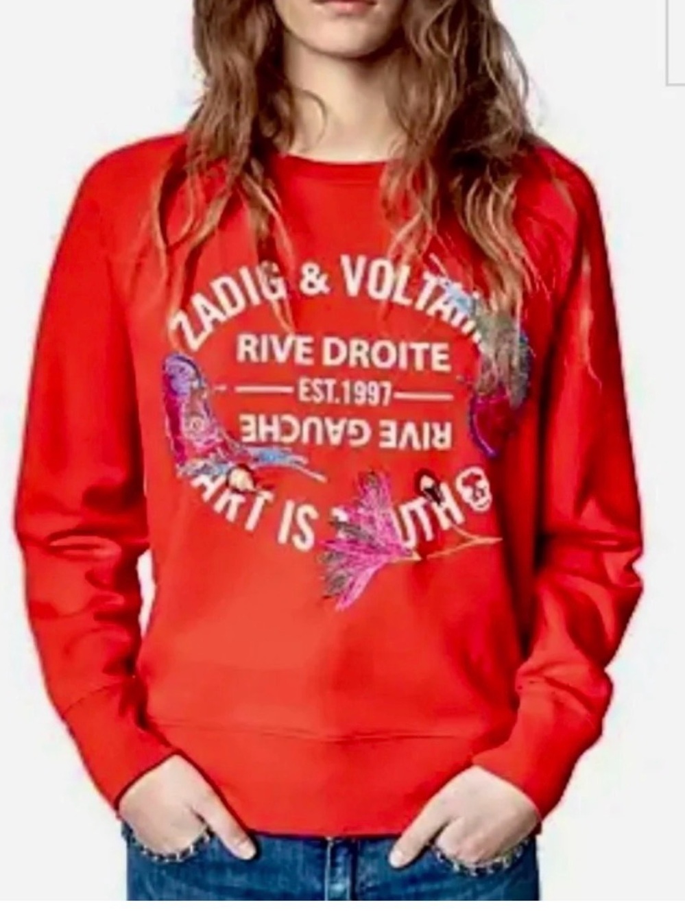 Zadig & Voltaire graphic sweatshirt red